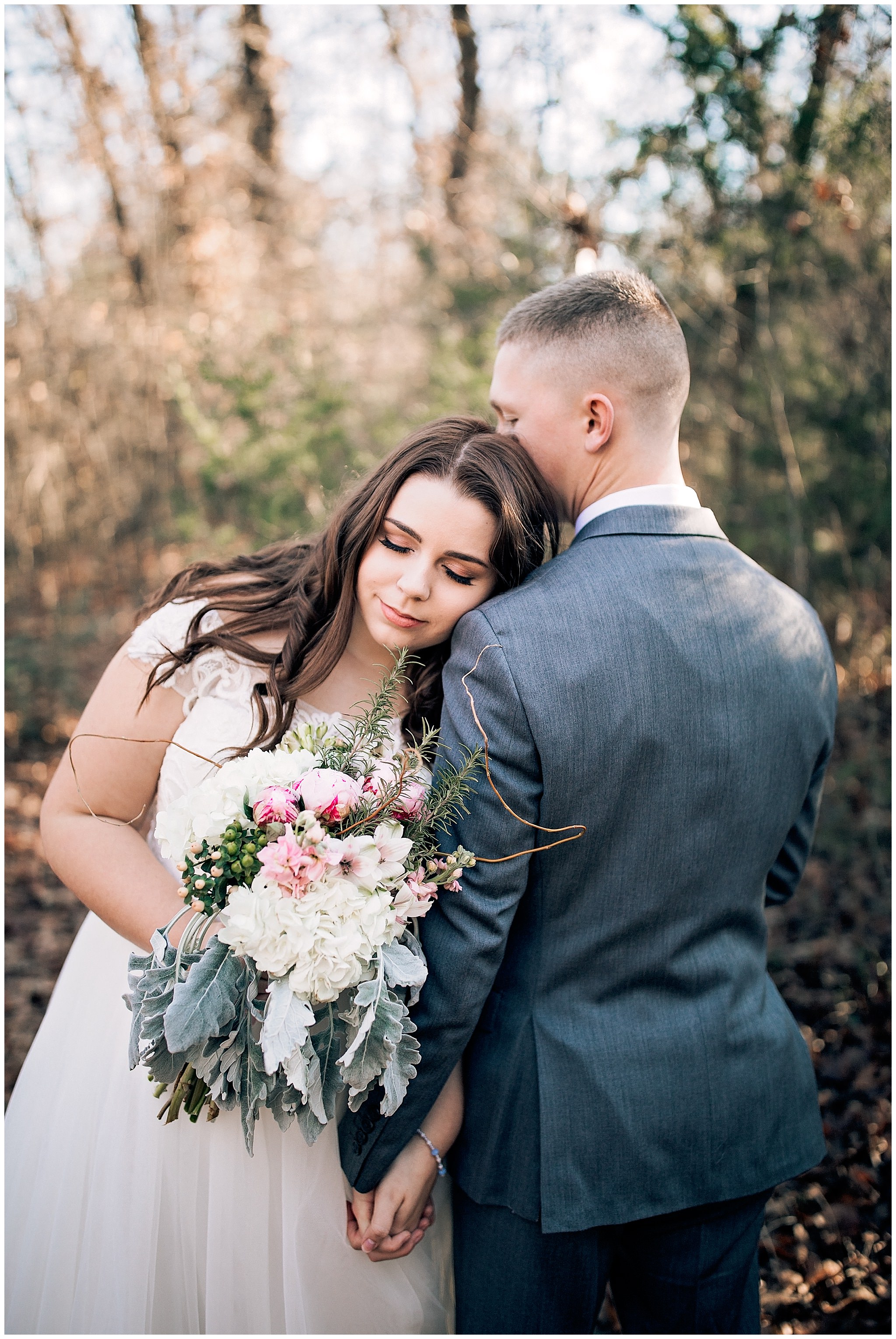 Bride and groom at their Texas Wedding