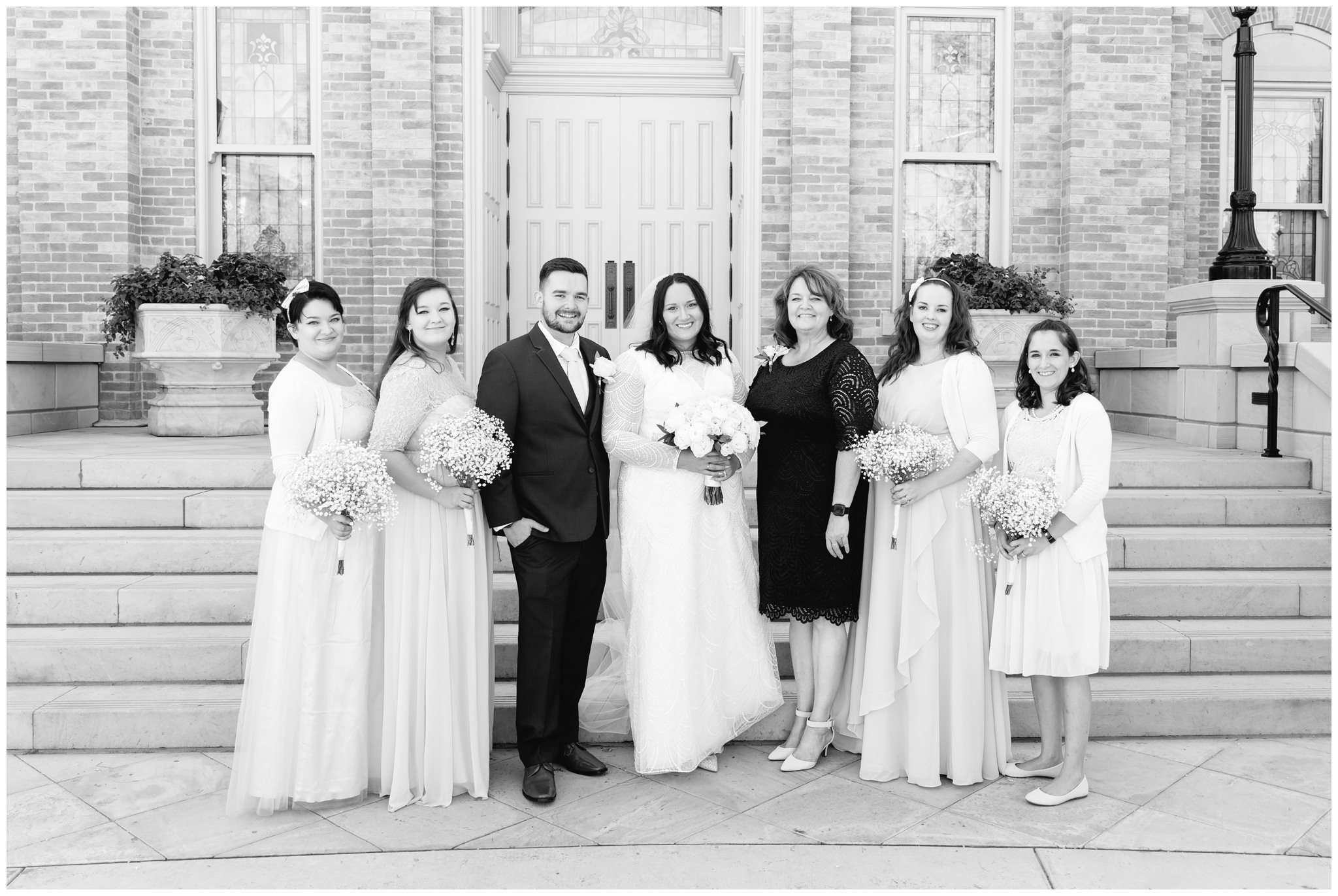 Family pictures at the Provo City Center Temple