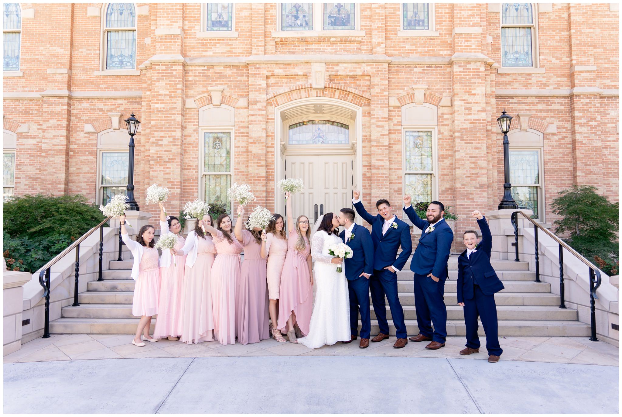 Wedding Party at the Provo City Center Temple
