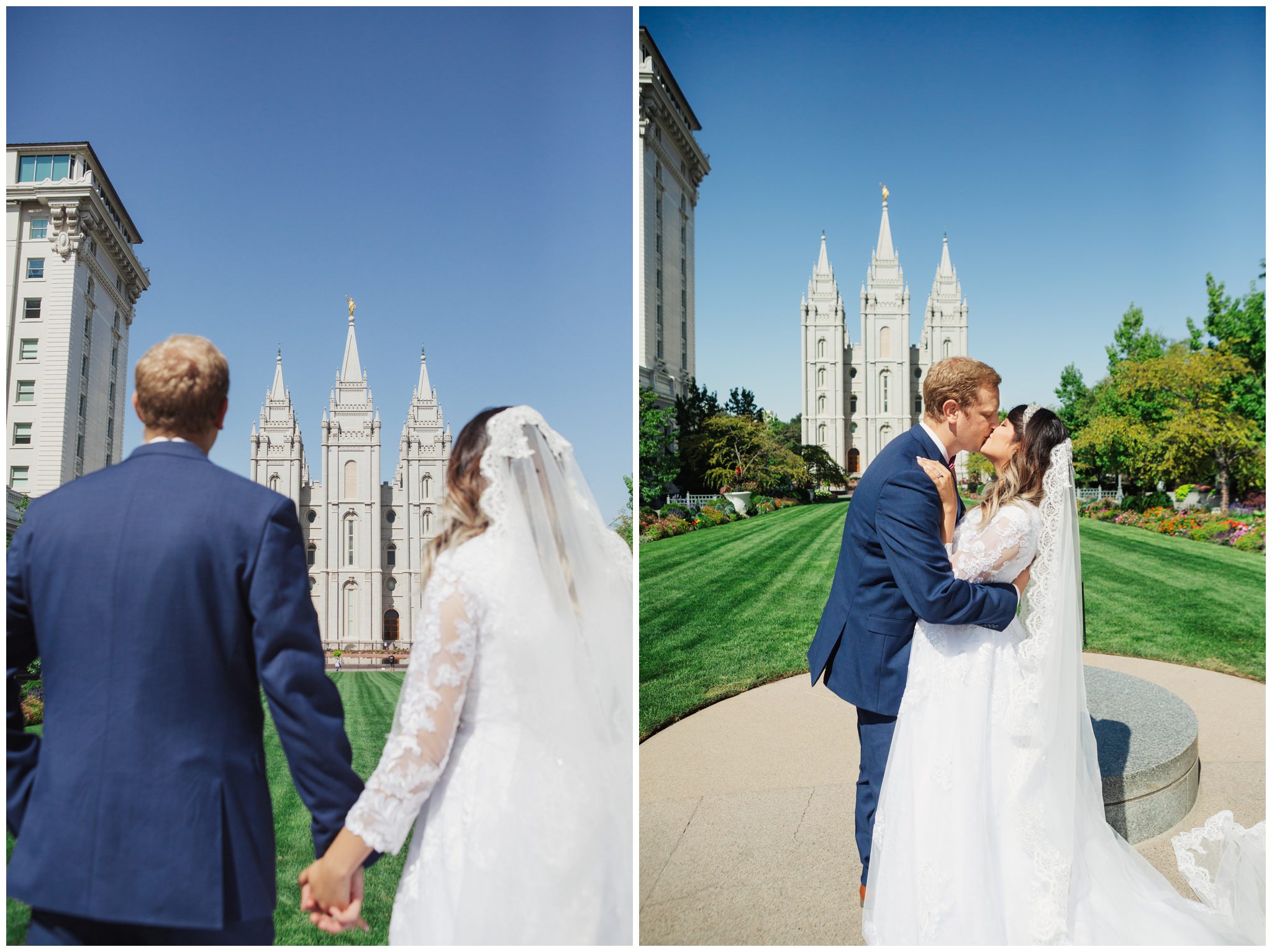 SLC Temple wedding