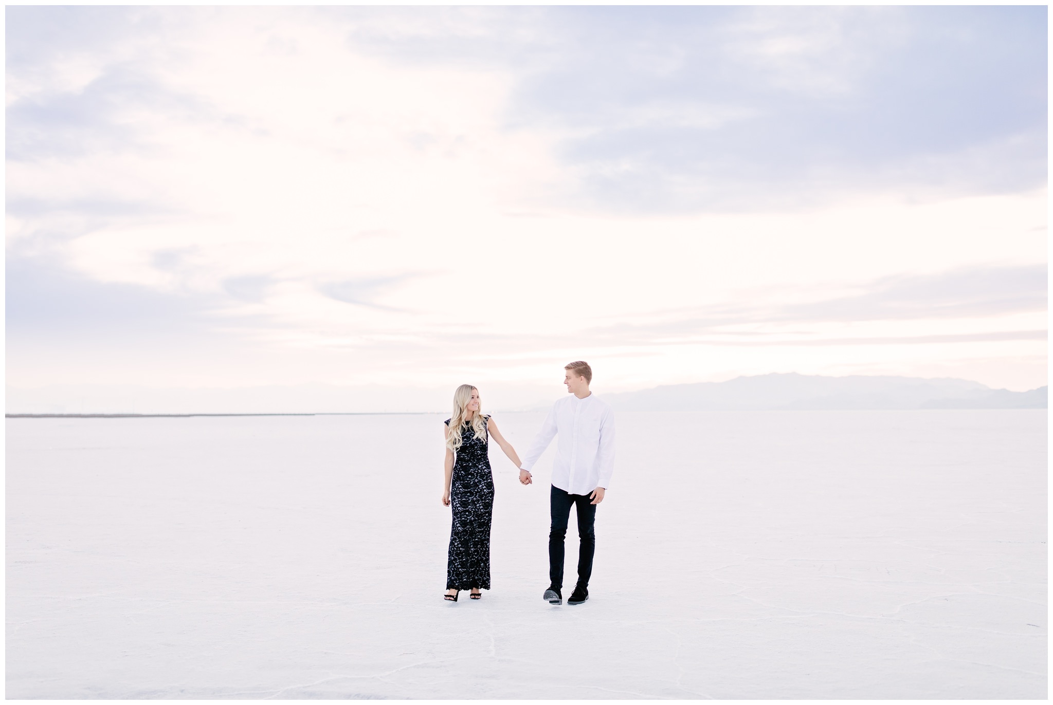 Modern engagement session in Utah