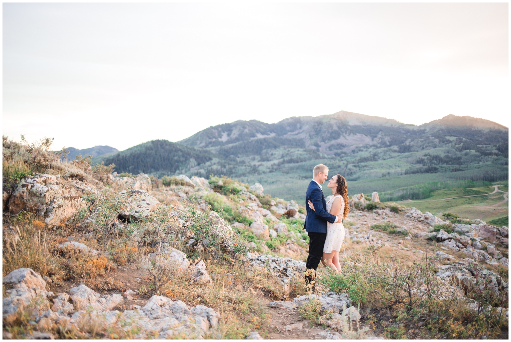 Park City, Utah Sunset Engagement Pictures