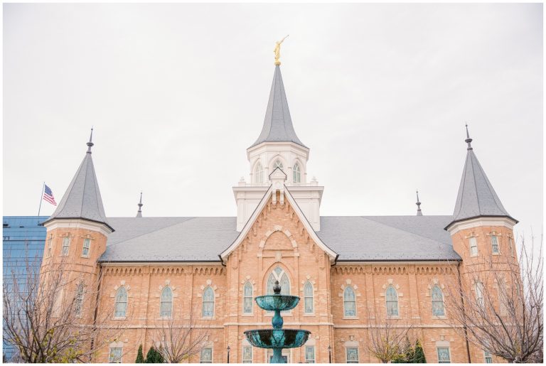 Provo City Center Temple Winter Wedding | State House Venue, Orem Utah